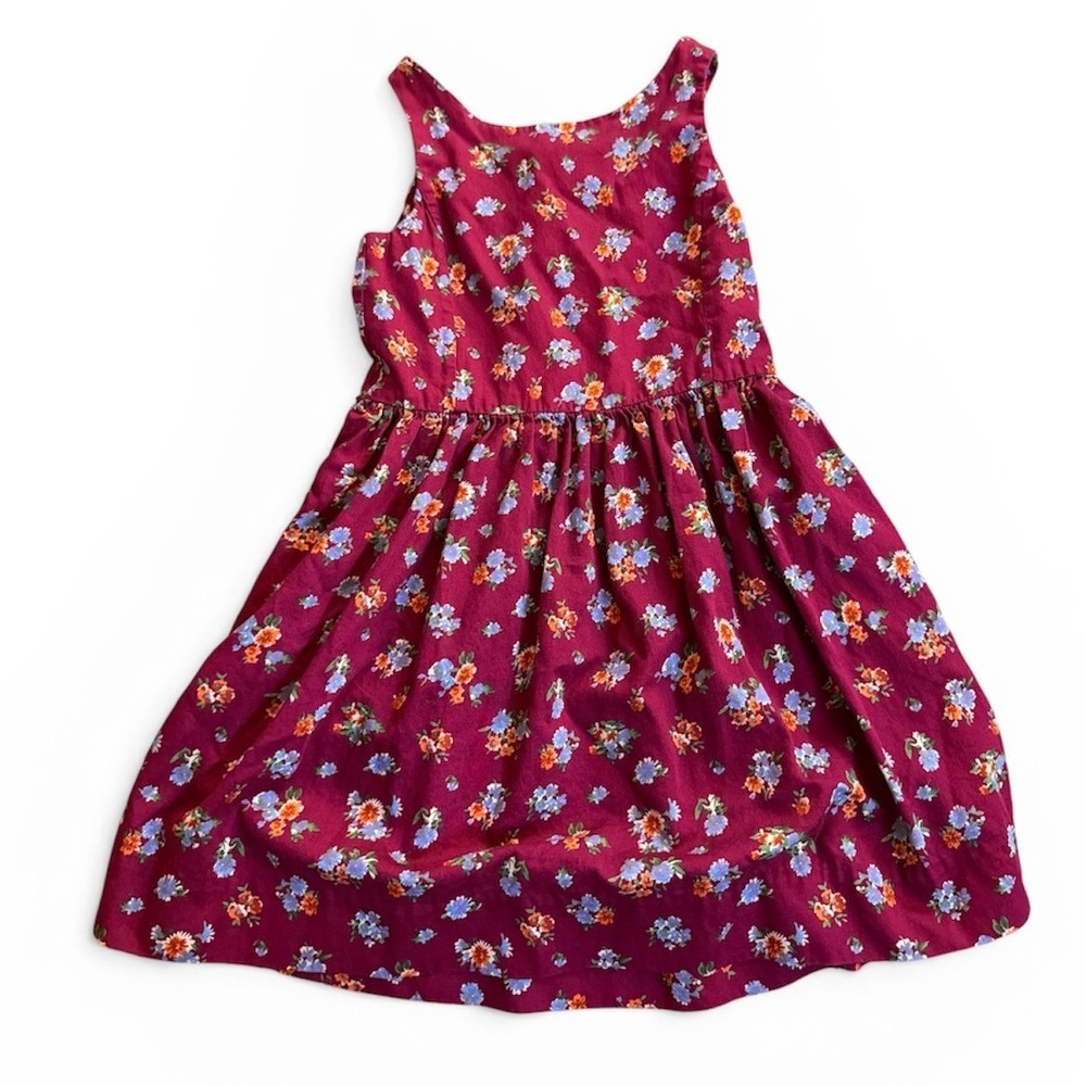 Polo Ralph Lauren Girls Floral Print Cotton‎ Fit and Flare Dress Sz 6